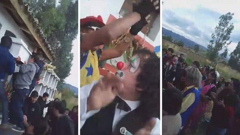 Hicieron gran fiesta en velorio de 1 payaso
