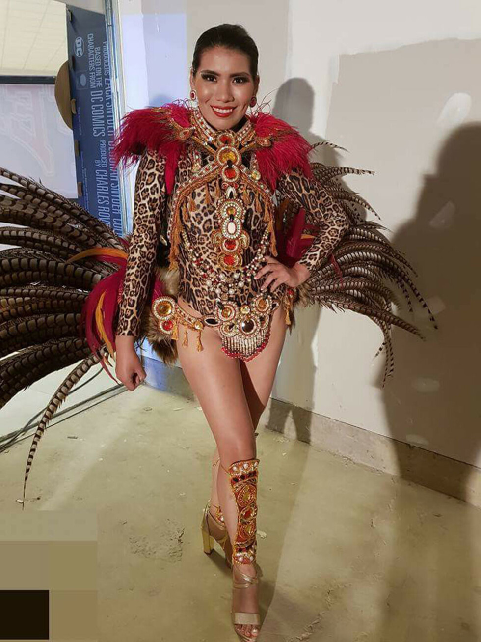 Amanda Beltrán la Srta. Bermejo en el Miss Tarija