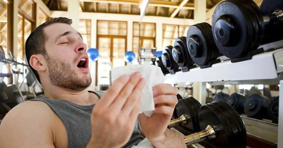 ¿Ir al gym con un resfrío?