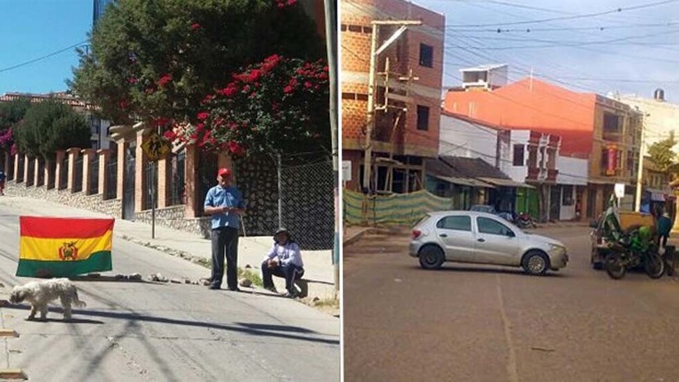 Sucre vive bloqueo de “mil esquinas” y chaco chuquisaqueño se suma al paro