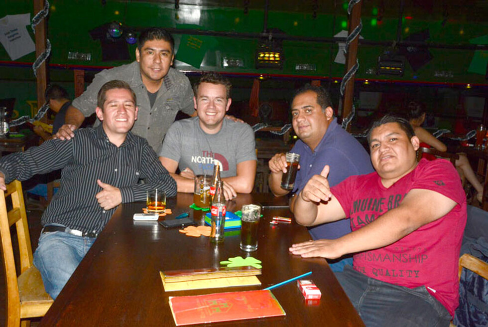 Disfrutando una noche “irlandesa”