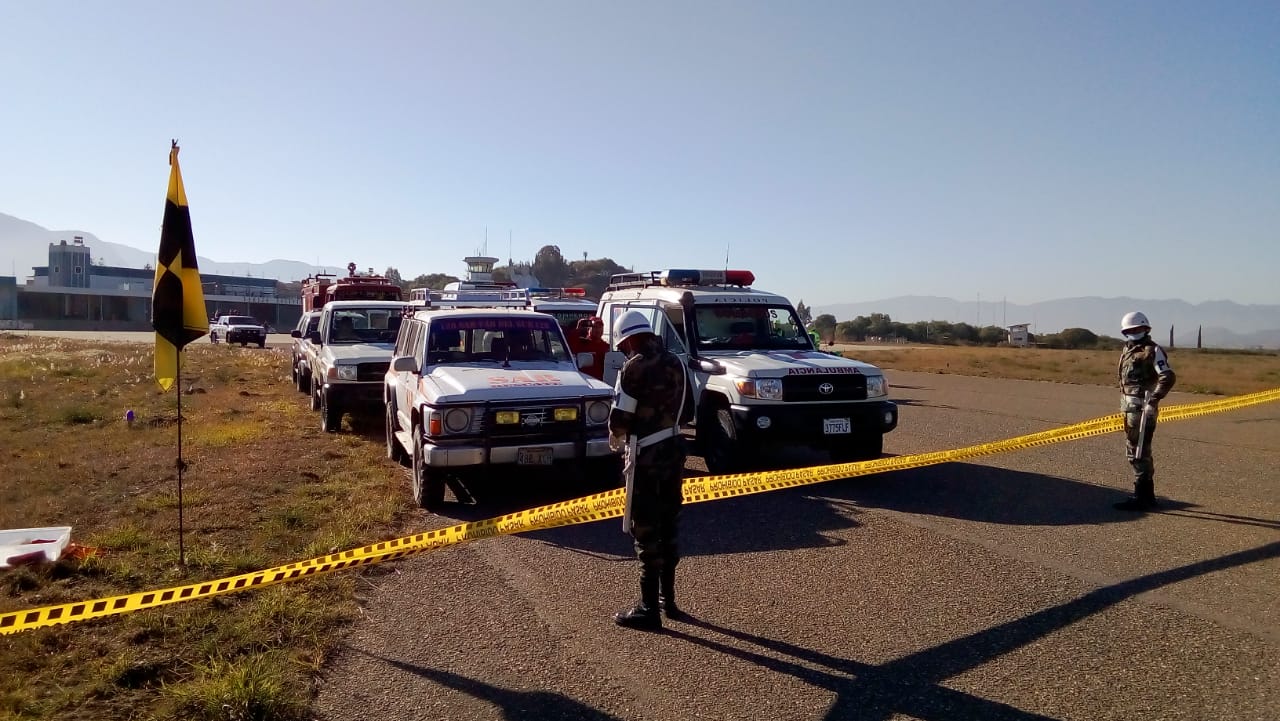 En el aeropuerto se realizó un simulacro sobre un posible caso de sarampión