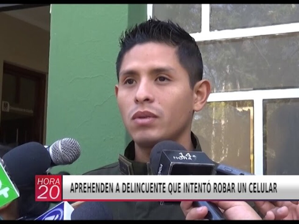 Aprehenden a delincuente que intentó robar un celular