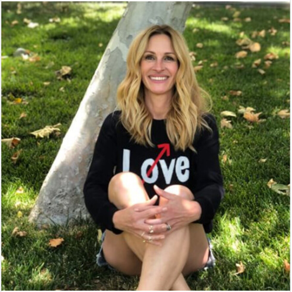 Julia Roberts  se estrena  en Instagram