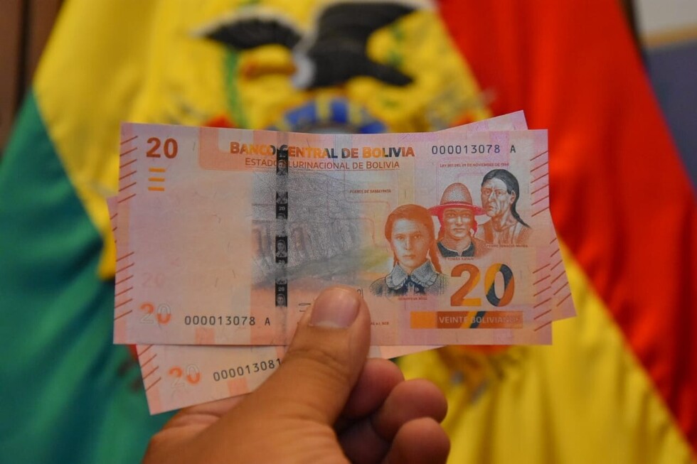 Comienza a circular el nuevo billete de  Bs 20