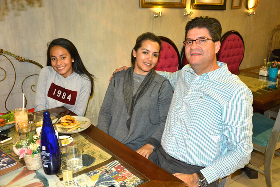 Con la familia  en Belén