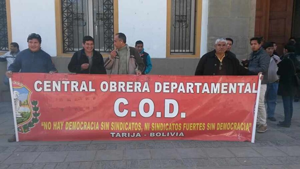 Trabajadores de Tarija apoyan nueva ley de pensiones para mejorar la renta de los jubilados