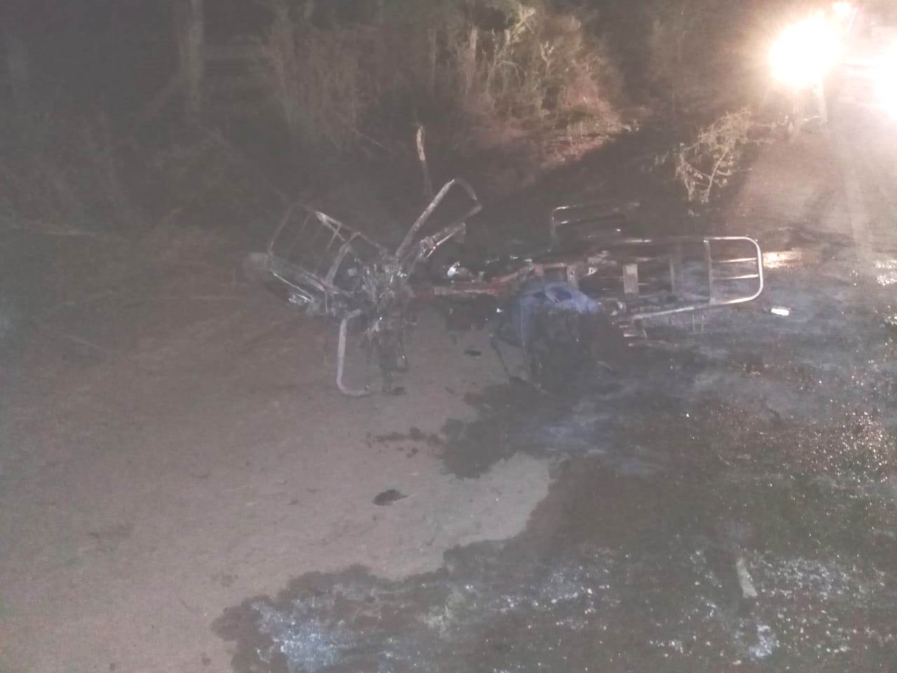 Fallece motociclista tras quemarse luego de una colisión en Villa Montes