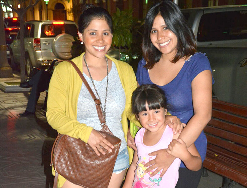 Paseando  con los familiares