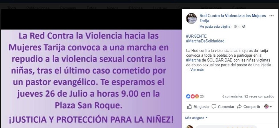 Colectivos convocan a marcha en contra de pastor evangélico y otros abusos sexuales