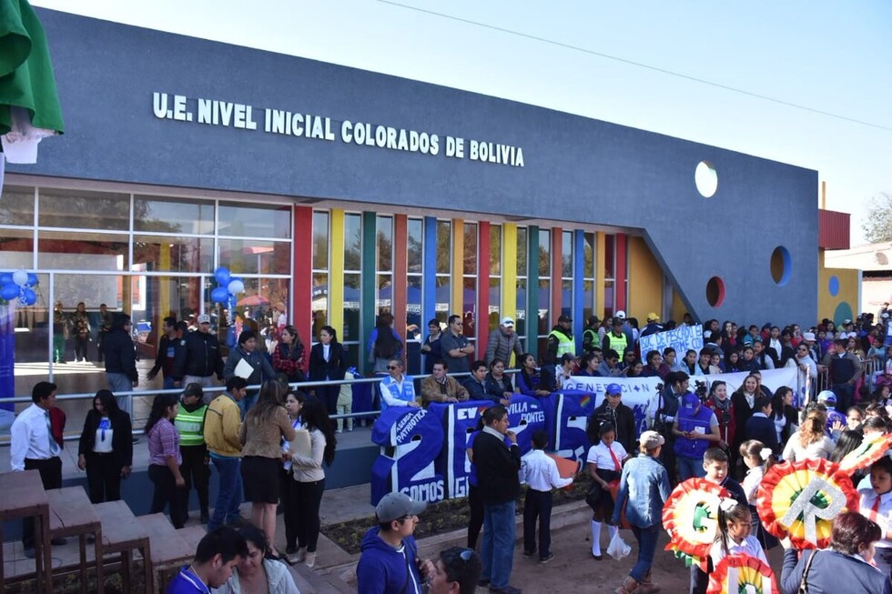 Inauguran en Villamontes U.E Colorados de Bolivia (FOTOS)