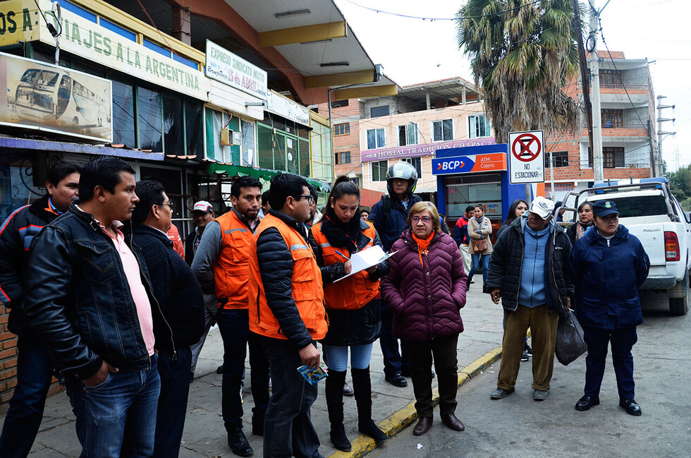 Alcaldía realiza la verificación por uso de suelo en predios de la ex terminal de buses