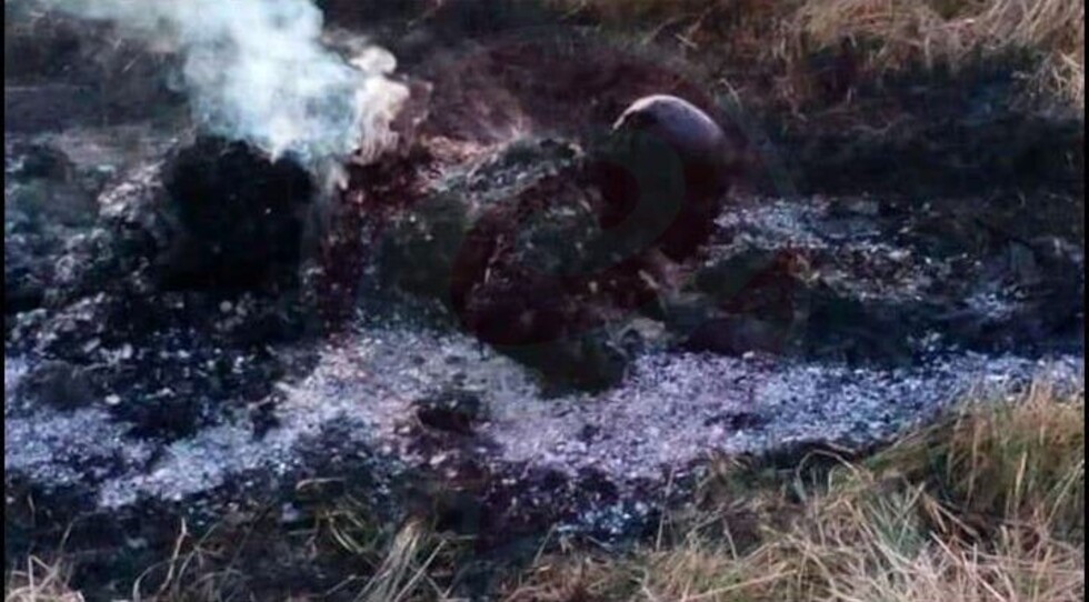 Encuentran el cuerpo  calcinado de un albañil