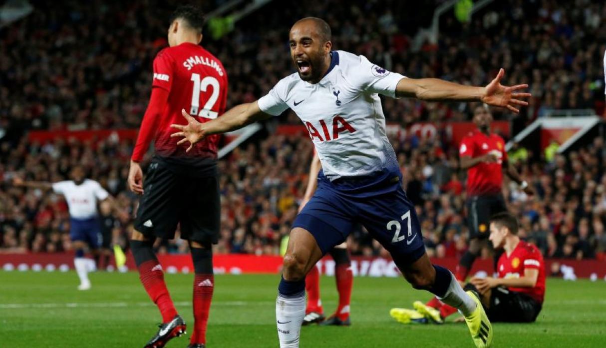 El Tottenham golea al Manchester United en el estadio Old Trafford