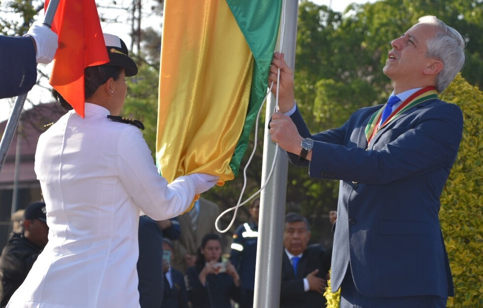García Linera participa de actos protocolares por los 208 años de la gesta libertaria de Cochabamba