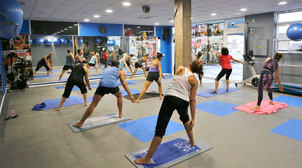 El gimnasio en la  primavera