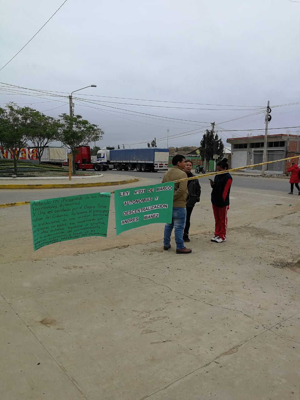Reportan varios puntos de bloqueo en la jornada de paro en Tarija (FOTOS)