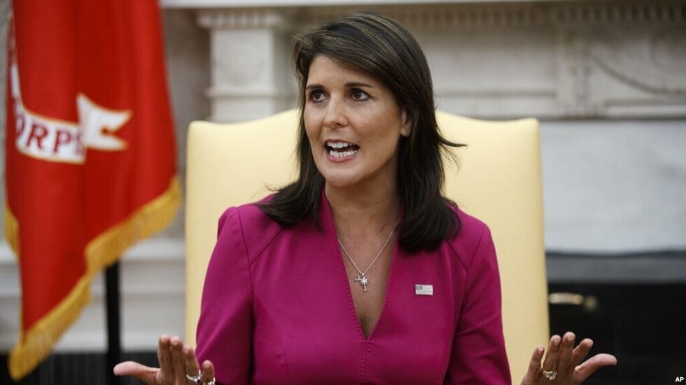 Renuncia ante Donald Trump la Embajadora de EEUU en la ONU