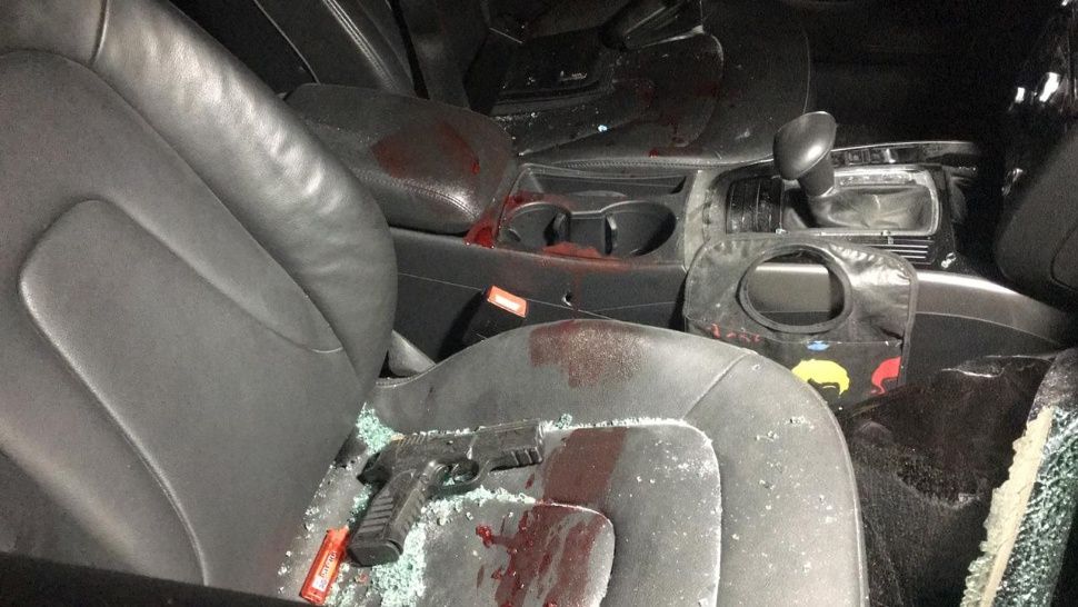 Persecución  y tiroteo de  película en  Barrio Norte