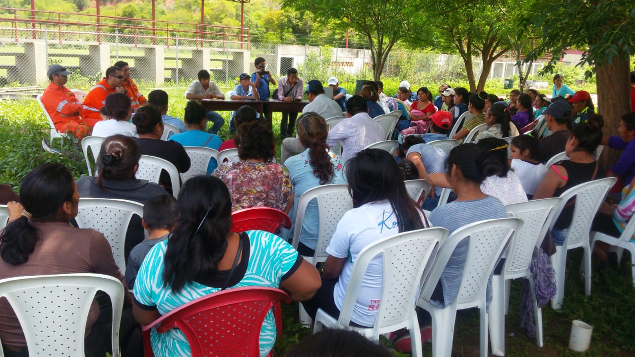 Autoridades y comunarios de San Alberto-Caraparí reclaman mayor atención por derrame de hidrocarburos
