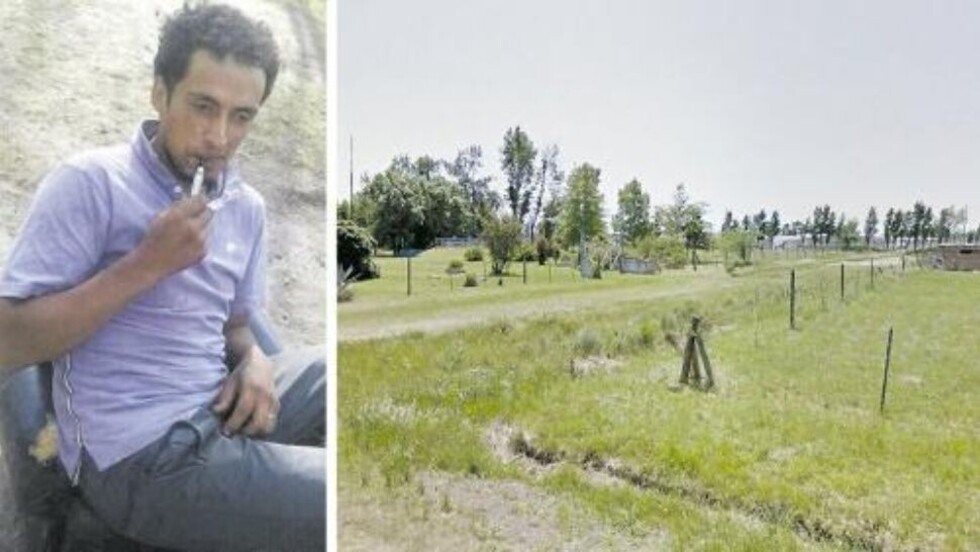 Venganza: Lo  estrangularon  con alambre de púas