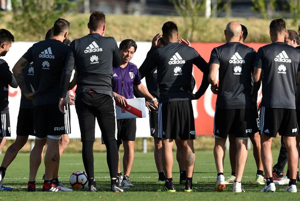 Los once con los que probó Gallardo en su primera práctica en Cardales