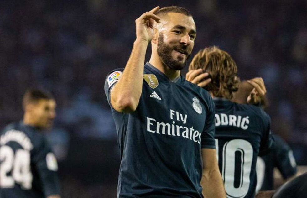 Benzema lidera en Vigo el cuarto triunfo de la era Solari
