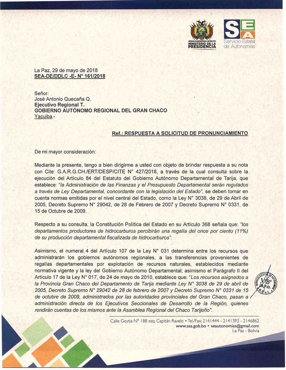 Servicio Estatal de Autonomías se pronuncia sobre el 45%