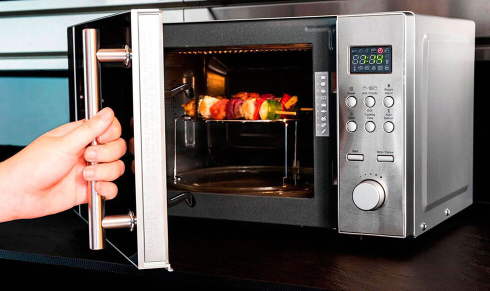 Alimentos calentados  en microondas