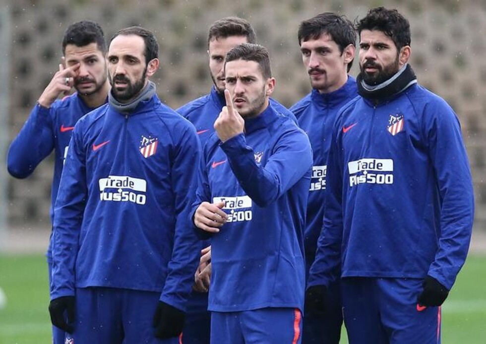 Diego Costa, Savic, Lucas, Koke y Lemar, listos para el sábado