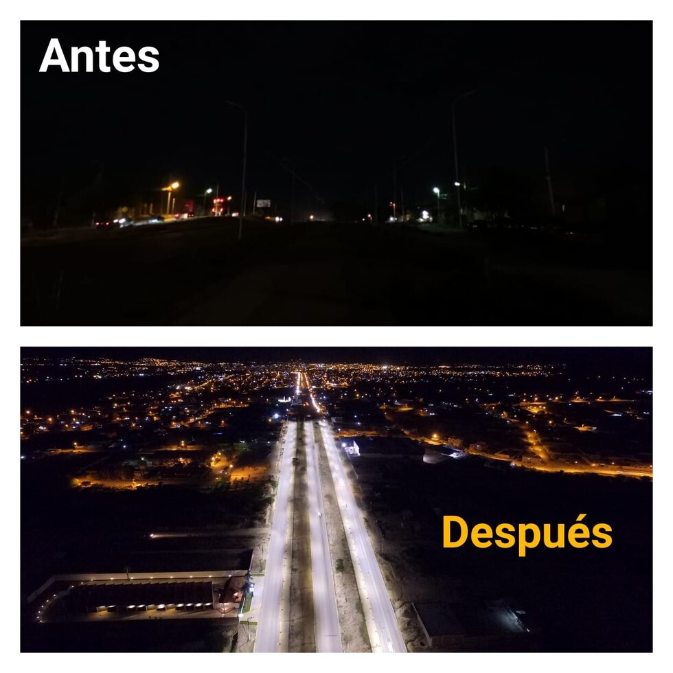 Pantallas LED ya iluminan la Triple Vía al Chaco