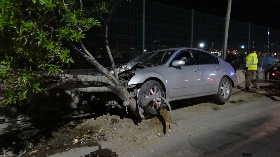 Vagoneta colisiona con árbol y hay dos heridos