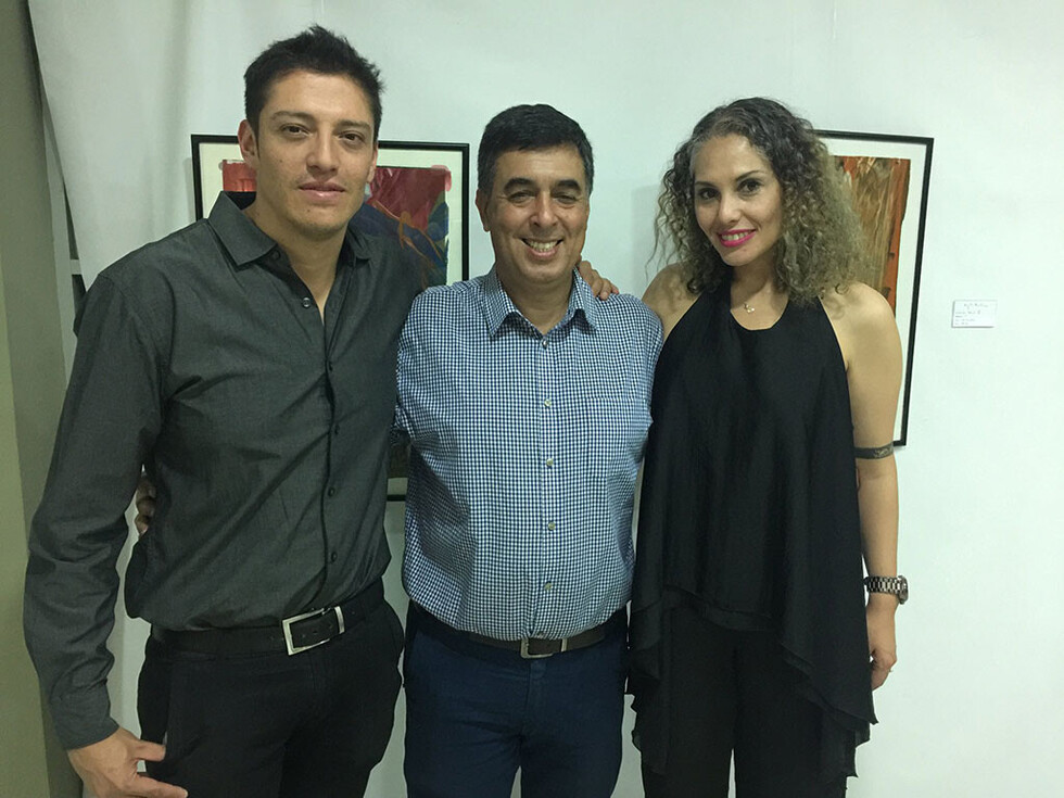 En la exposición artística de Ángela Martínez