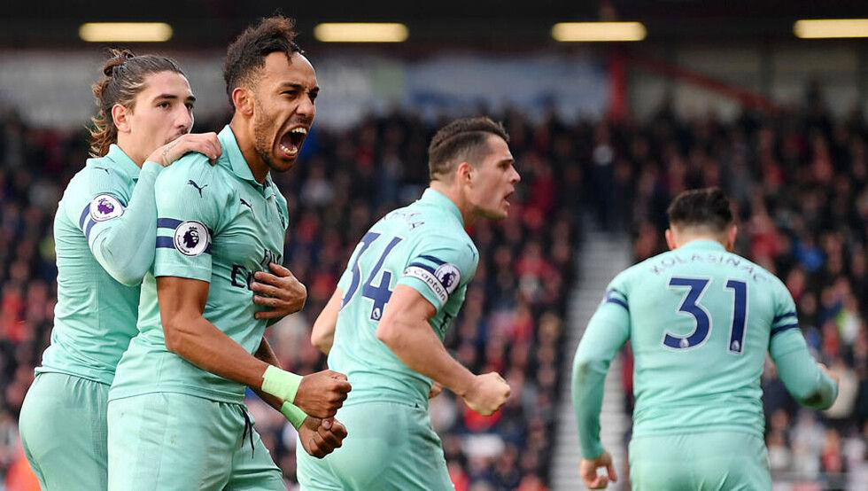 Arsenal consigue con Aubameyan los tres puntos ante Bournemouth