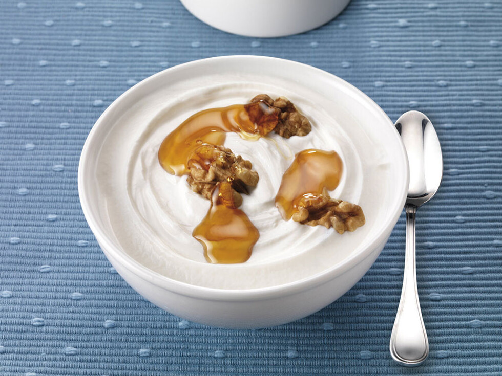 El yogur en la cena