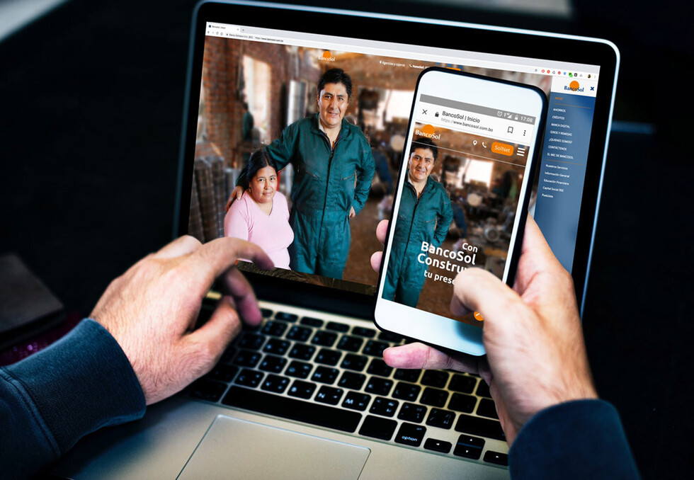 BancoSol innova imagen y el contenido de su web