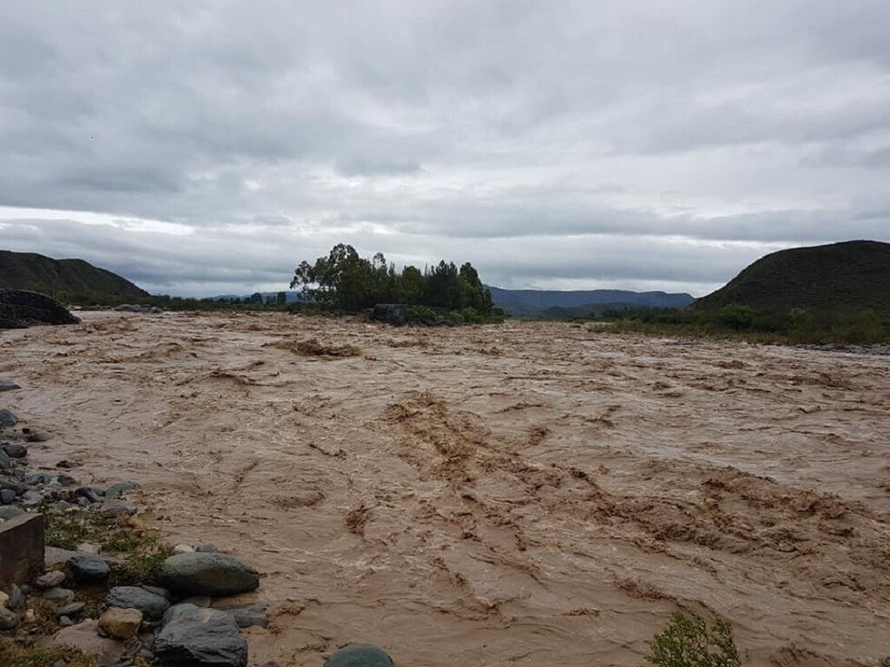 Reportan crecida del río San Pedro de Sola