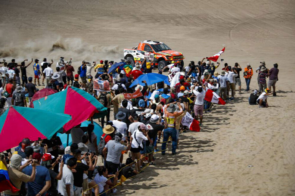 Postales de la primera etapa del Dakar que abarcó Lima-Pisco
