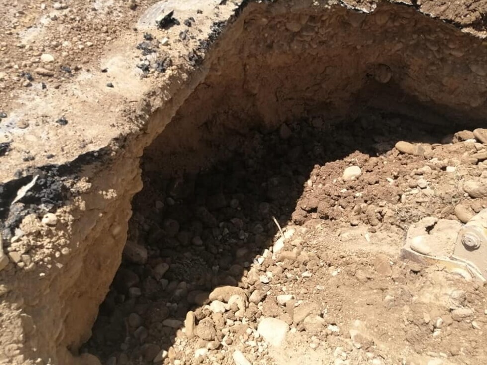 Hundimiento de plataforma cortó la ruta camino a San Jacinto