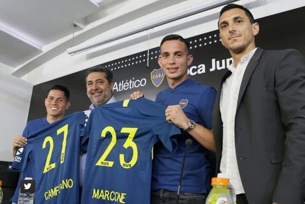 Boca presentó a sus refuerzos y Angelici tocó temas actuales