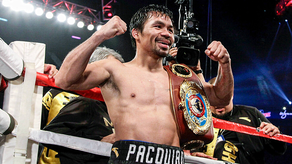 Pacquiao  desafió Floyd  Mayweather
