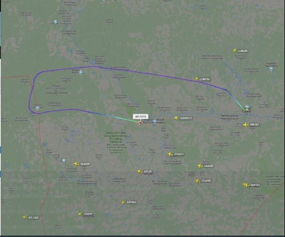 Desvían un vuelo en Rusia al exigir un pasajero que el avión se dirija a Afganistán