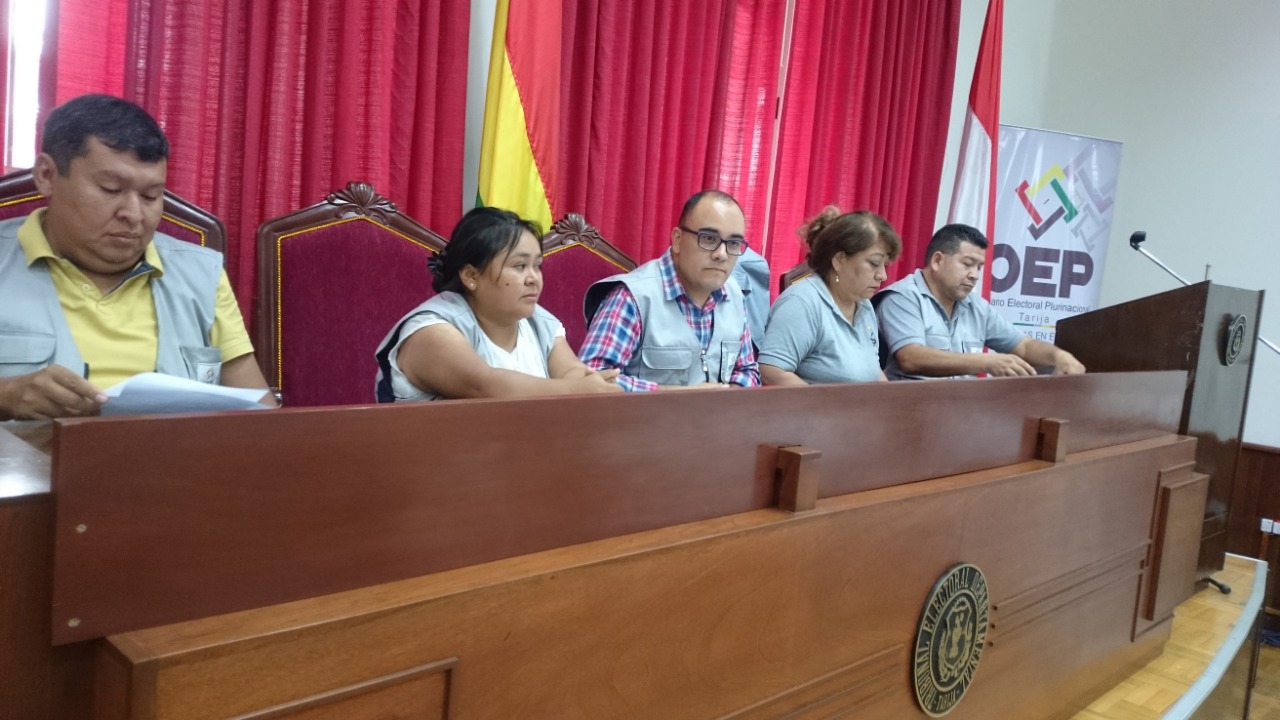 El TED Tarija cierra cómputo y confirma 35,10% de participación en el MAS