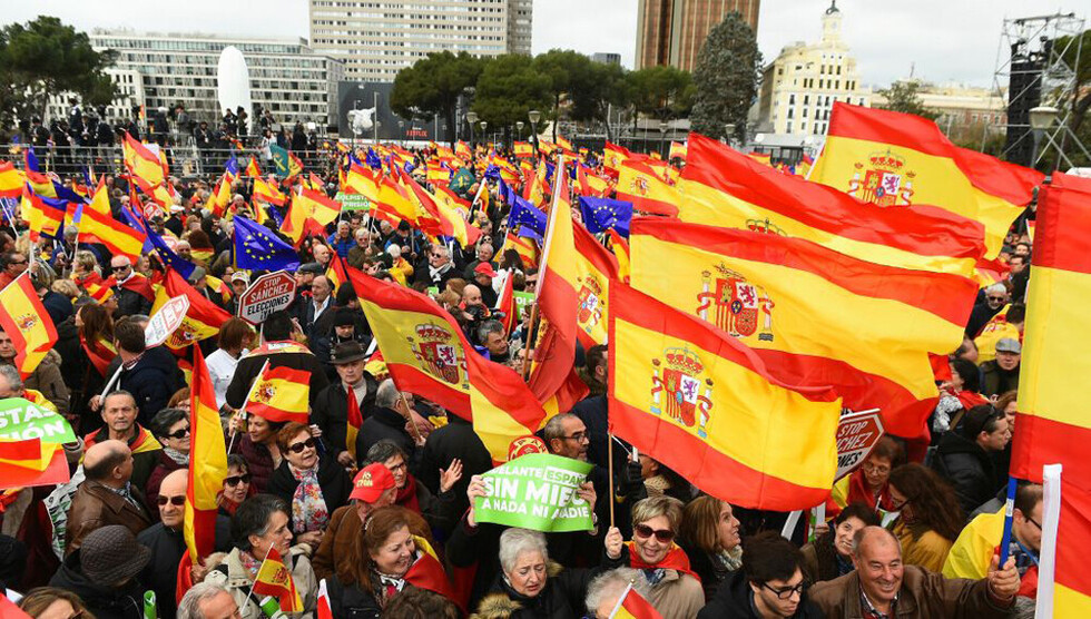 Protestas contra política española sobre Cataluña