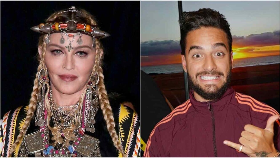 Captaron a Madonna y Maluma muy juntitos
