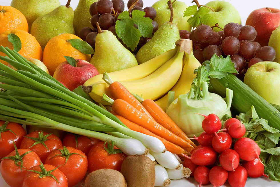 Combinar  las frutas y    verduras