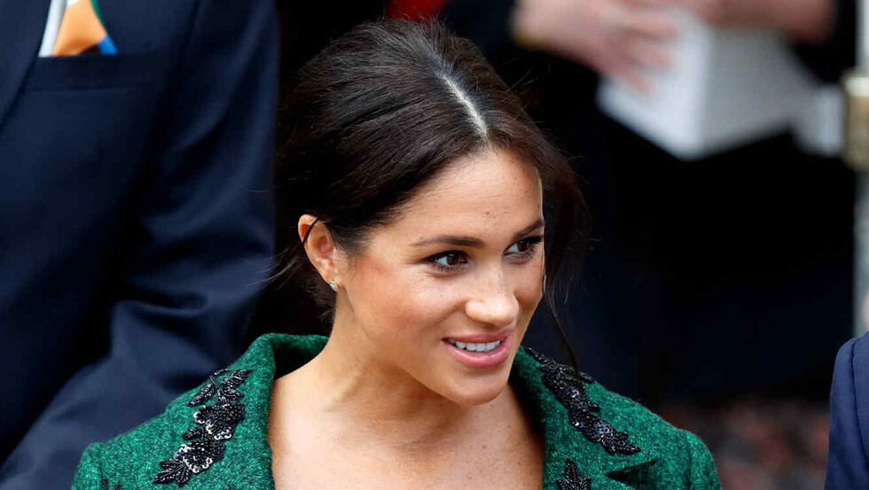 Meghan no  usó anillo de  compromiso