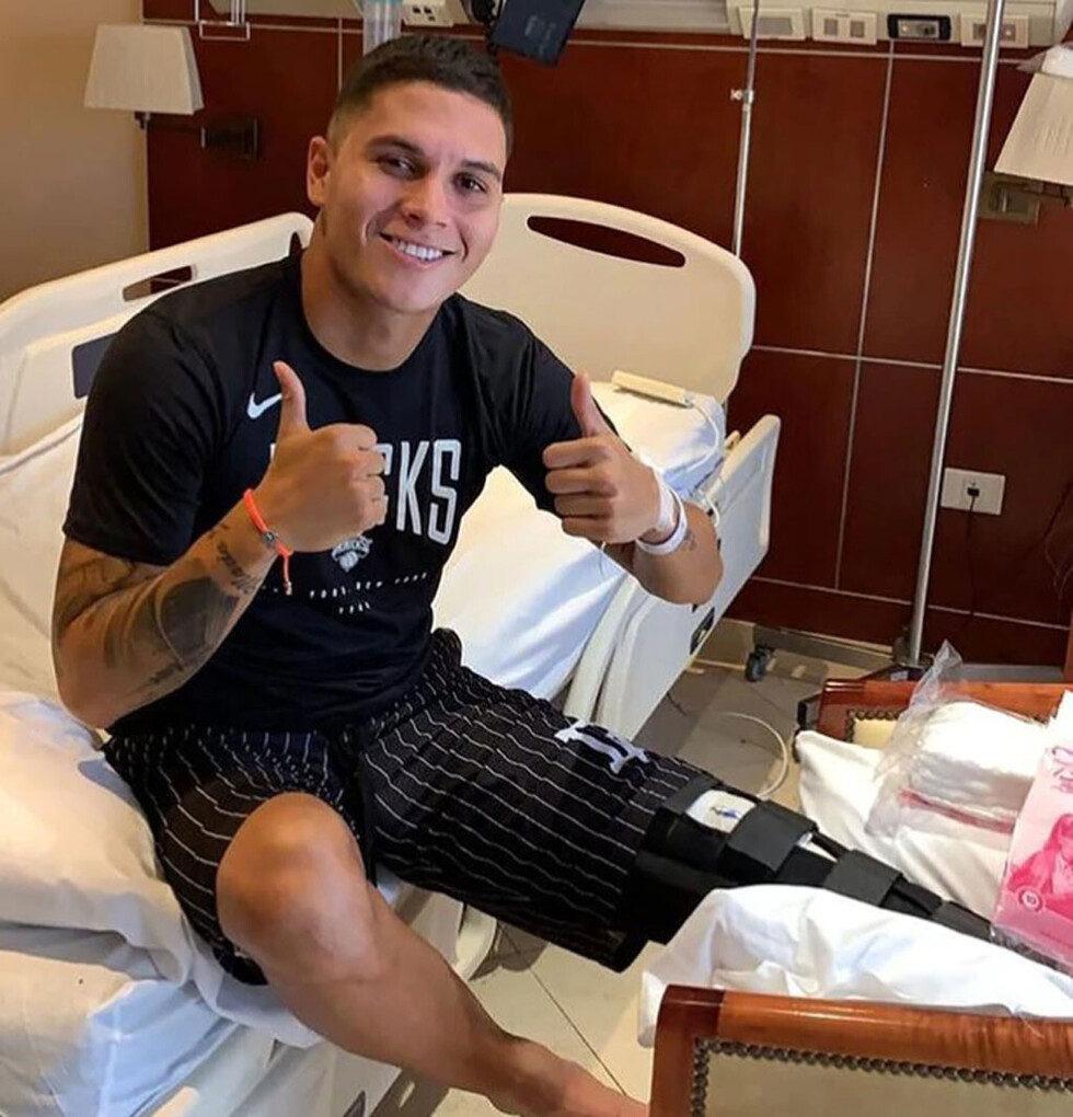 El mensaje de Quintero luego de la operación en su rodilla