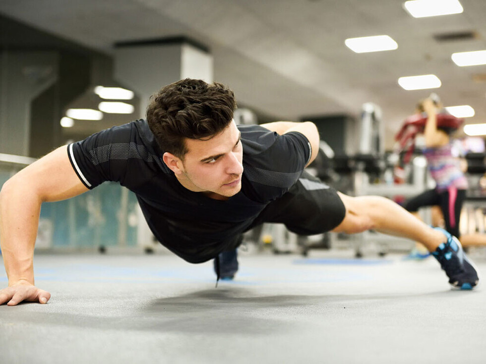 Concentración  en el gimnasio