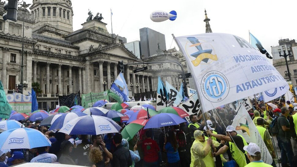 Argentina: Marcha contra la política económica de Macri